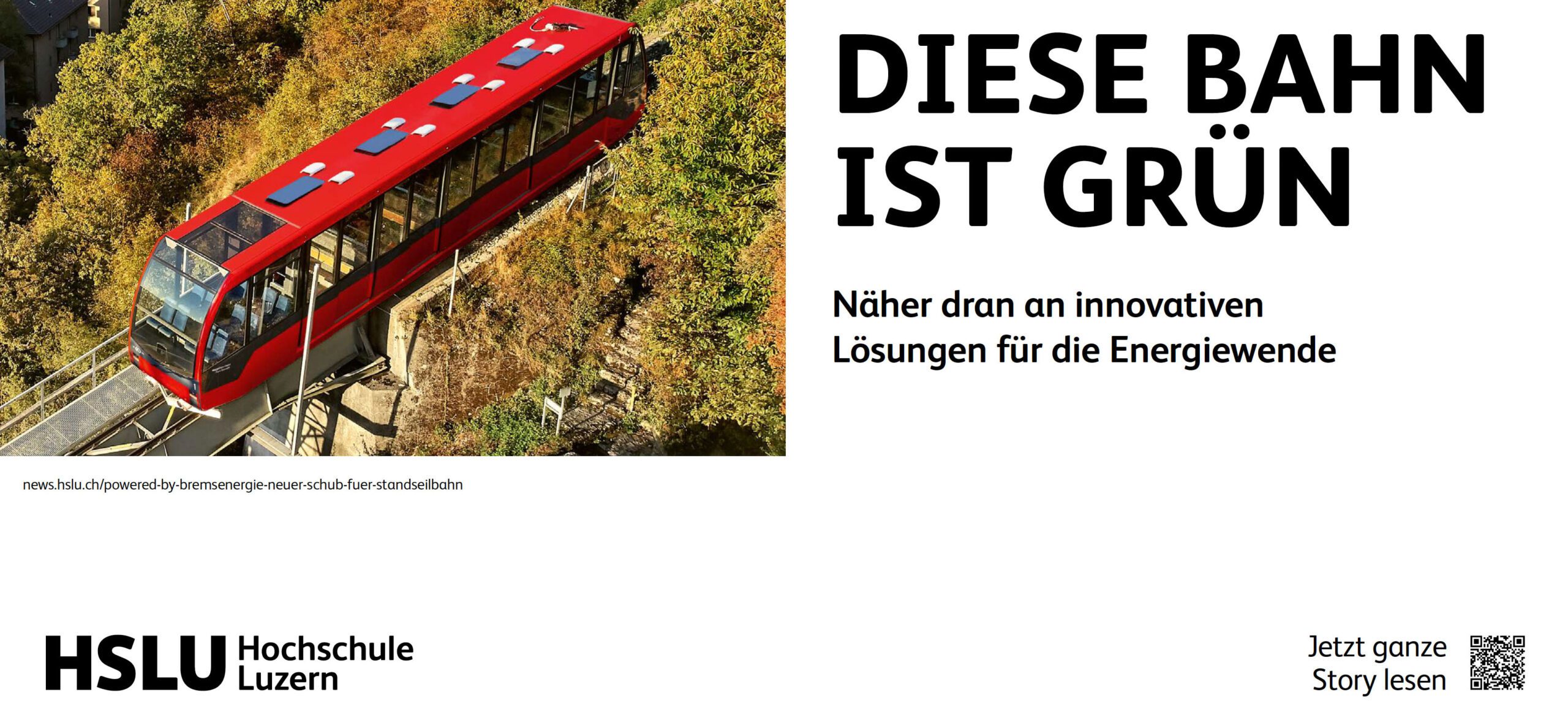 Markenauftritt Hochschule Luzern: Diese Bahn ist grün