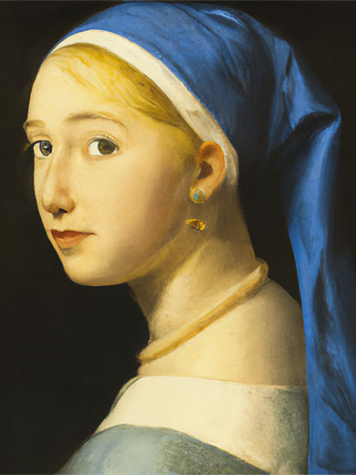 Vermeers «Mädchen mit dem Perlenohrring»? Fast: «Schöpfer» dieses Bildes war KI «Dall-E 2». Bild: Webbnet via Wikicommons