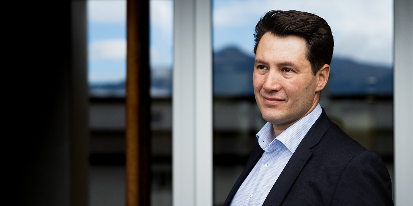 Manuel Dubacher, HSLU-Alumnus und Co-Ceo von bio-familia AG