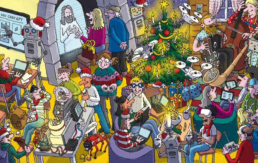 Wimmelbild Weihnachten 2025