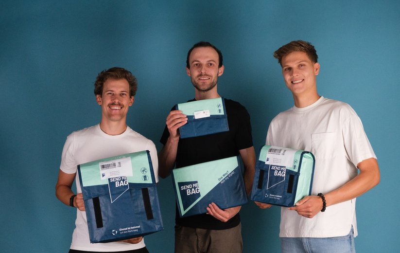 Remo Zemp, Sandro Küng und Joshua Kohler von SendMeBag