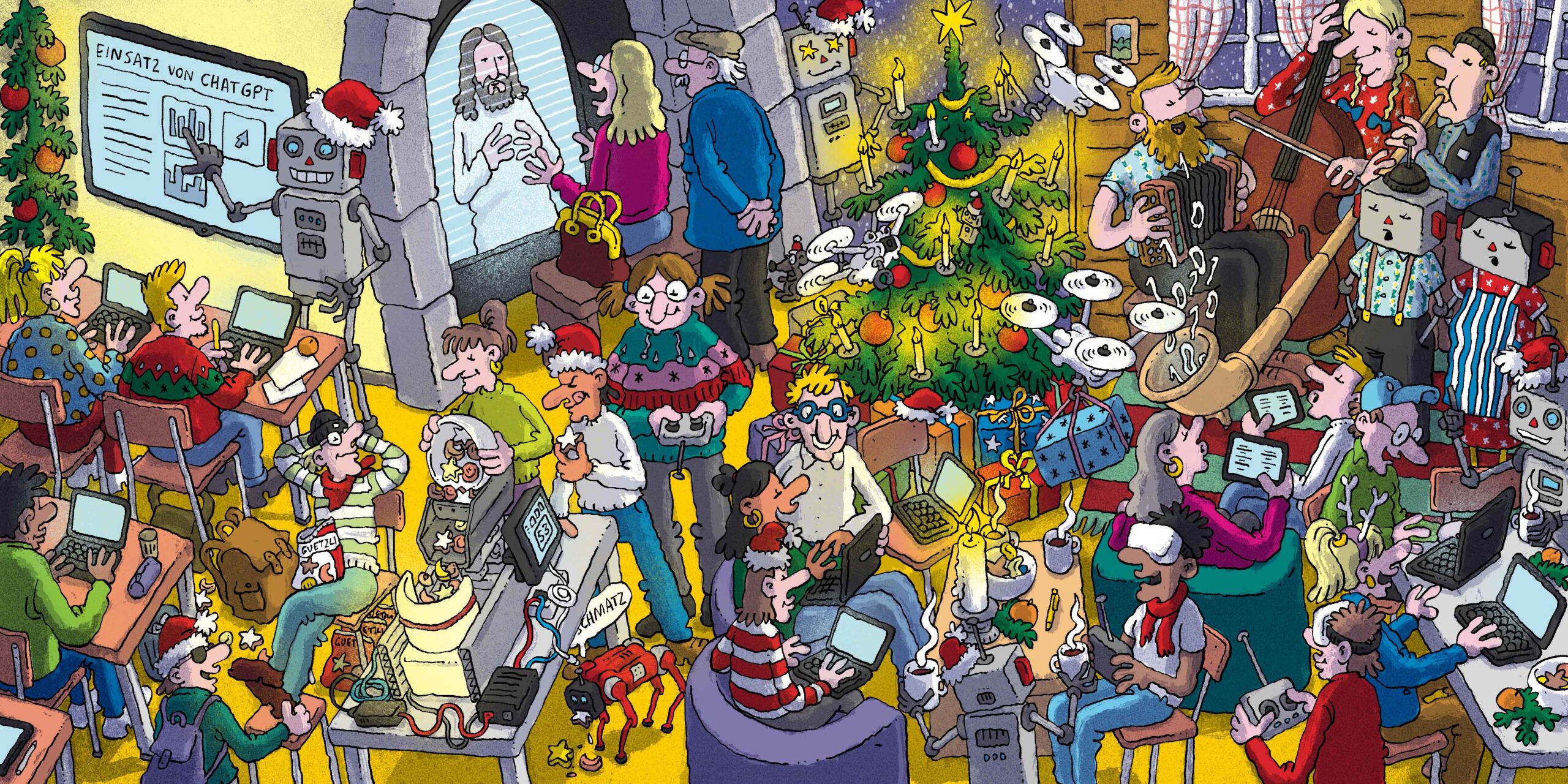 Wimmelbild Weihnachten 2025